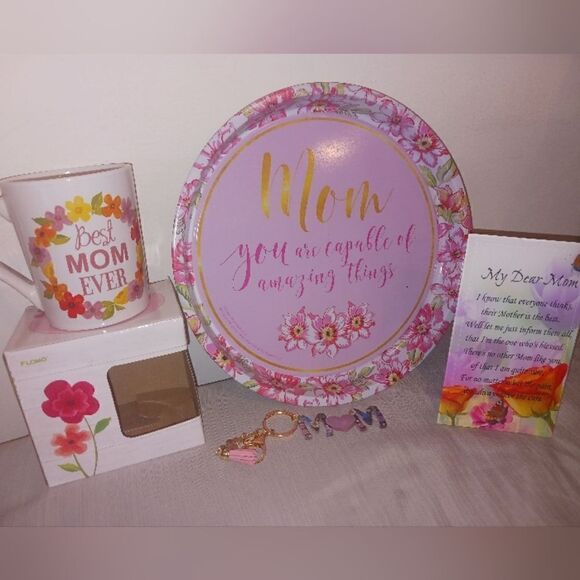 Mom MUG, Plate, Personalized Mom Frame Decor & MOM Keychain Mothers Day … - Picture 2 of 6